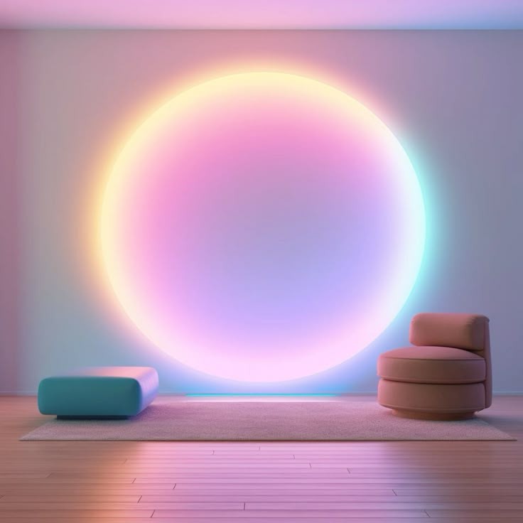 Ambiance lumineuse et coussins de méditation